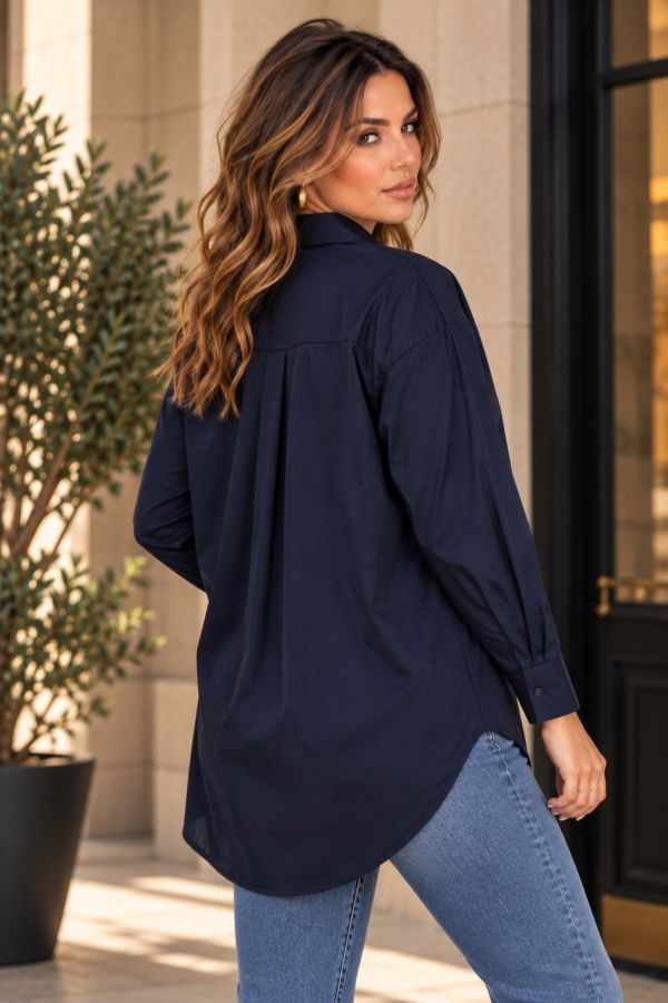 Ασύμμετρο oversize πουκάμισο