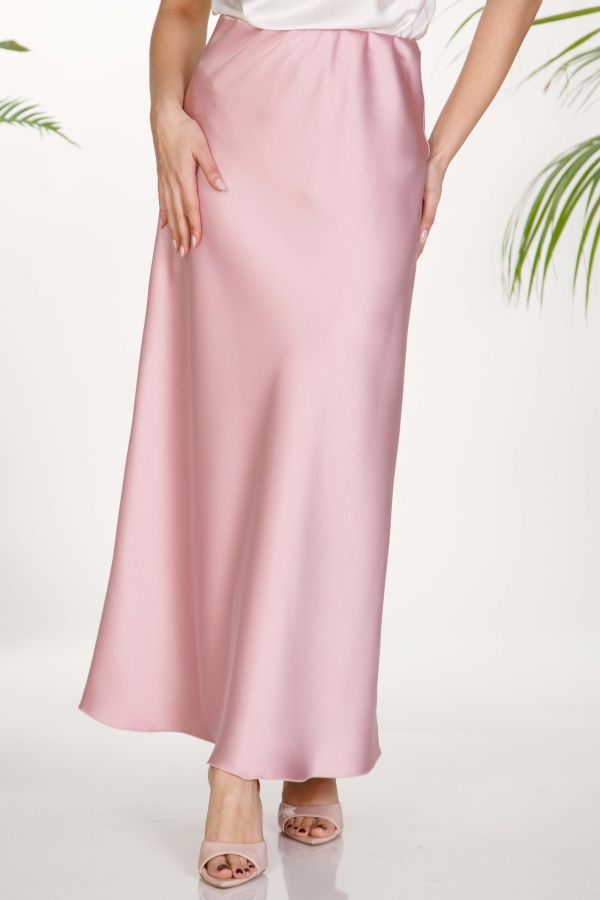 Satin maxi skirt