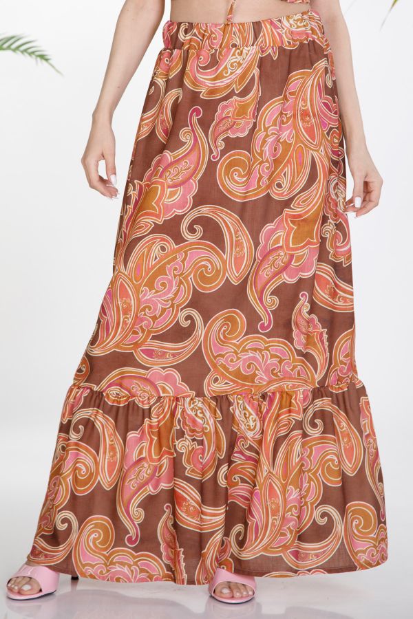 Paisley maxi skirt