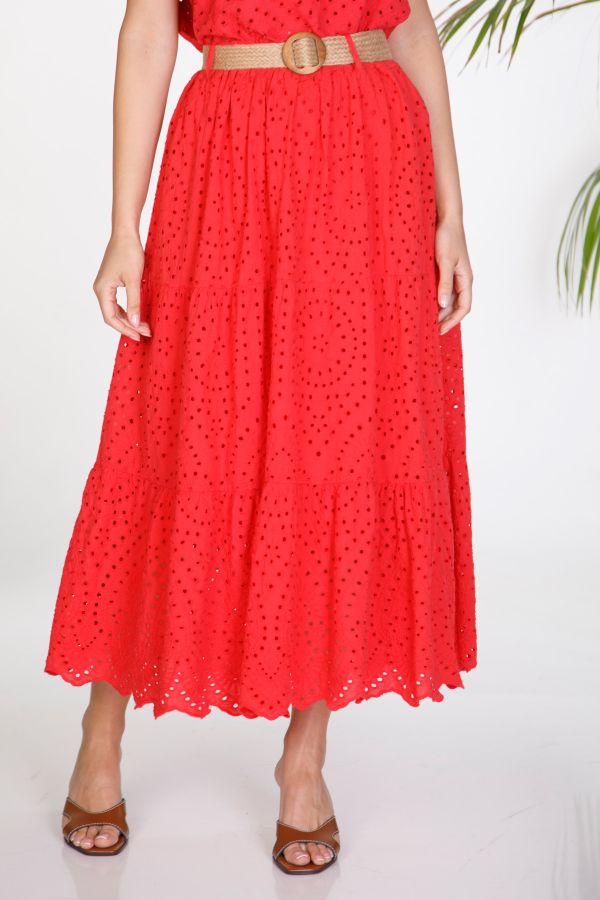 Sangallo midi skirt