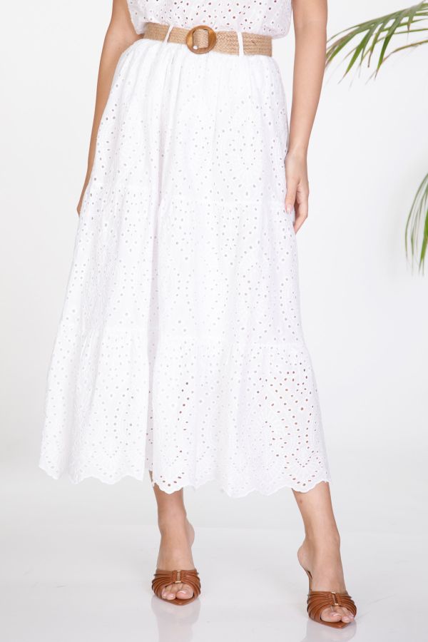 Sangallo midi skirt