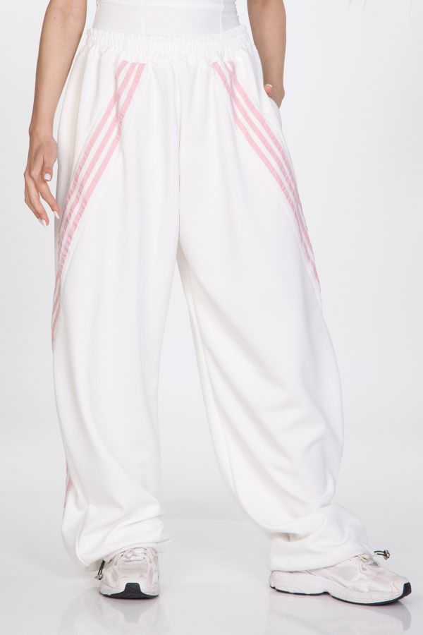 Track pants with side stripes