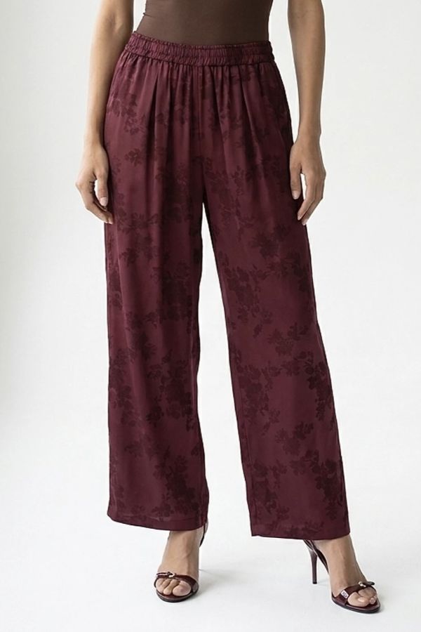 Παντελόνι jacquard με λάστιχο