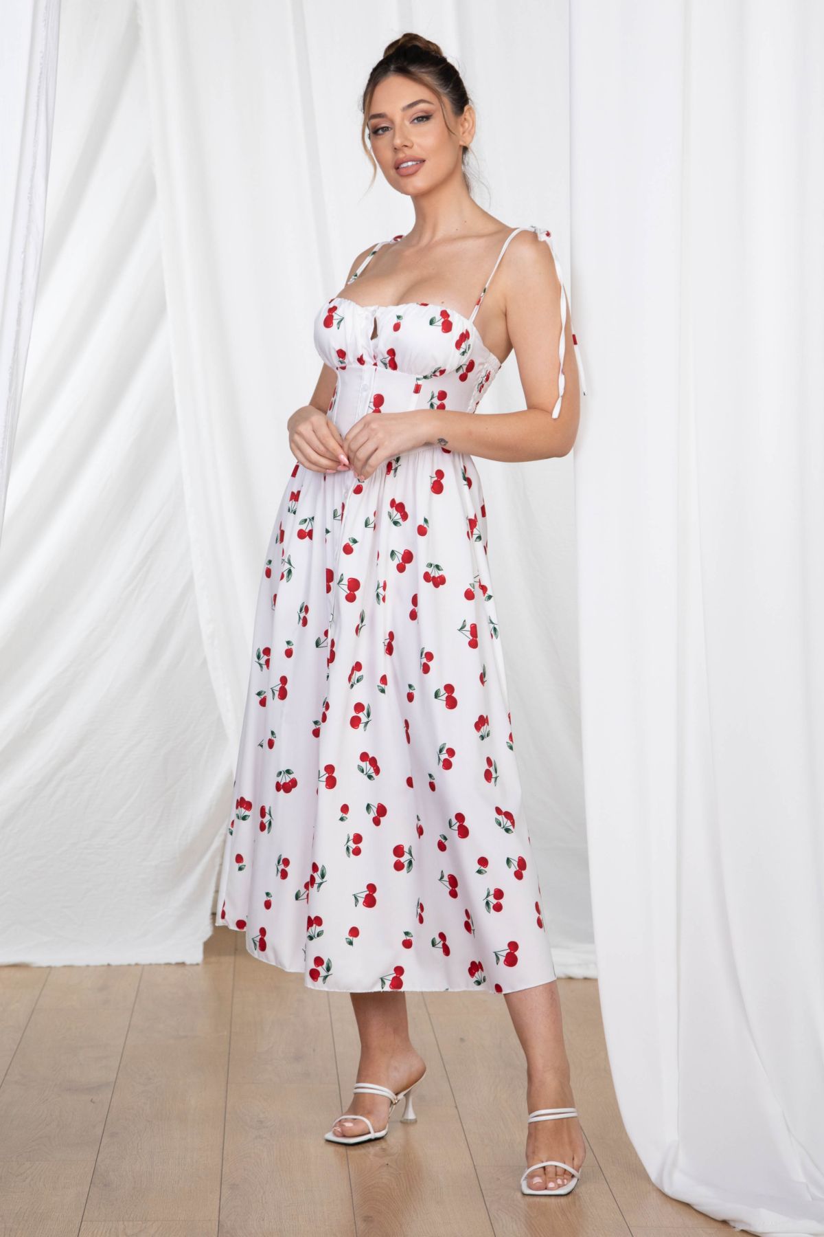 fitted striped maxi dress Fitted Striped Maxi Dress